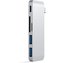 Satechi Passthrough USB hub pro MacBook 12" stříbrný