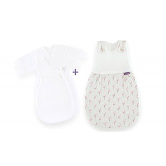 TRÄUMELAND Spací pytel Liebmich 3dílný set Flamingo 68/74