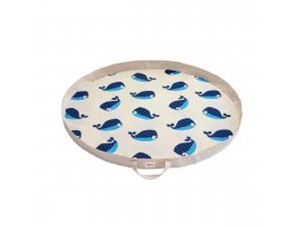 3 SPROUTS Hrací podložka Vak Whale Blue