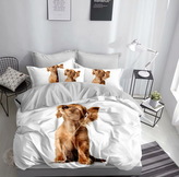 Povlečení HAPPY DOG 3D 1x 140x200 cm, 2x povlak 70x80 cm MyBestHome