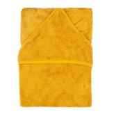 TIMBOO Osuška s kapucí XXL 95 x 95 cm Ocher