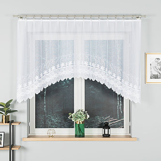 Dekorační oblouková krátká záclona JOWITA 120 bílá 250x120 cm MyBestHome