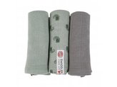LODGER Swaddler Flame Tribe 3balení 70 x 70 cm Silt Green