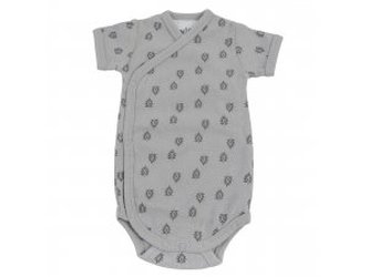 LODGER Romper Short Sleeves Print Rib Sharkskin vel. 56