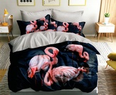Povlečení FLAMINGO II. 3D 1x 140x200 cm, 2x povlak 70x80 cm MyBestHome