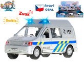 Kids Globe Traffic policie 14cm kov zpětný chod na baterie český design světlo a zvuk 12ks v DBX