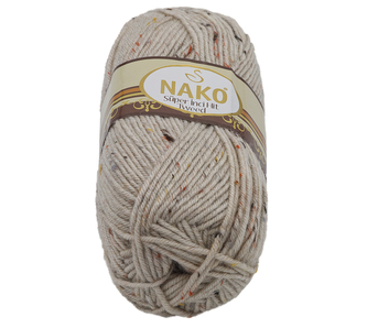 Příze TWEED - béžová s nopky - 100g / 180 m