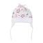 Bavlněná kojenecká čepička Koala Flowers - velikost 56 (0-3m)