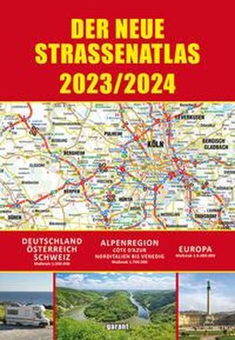 Straßenatlas 2023 / 2024 für Deutschland und Europa
