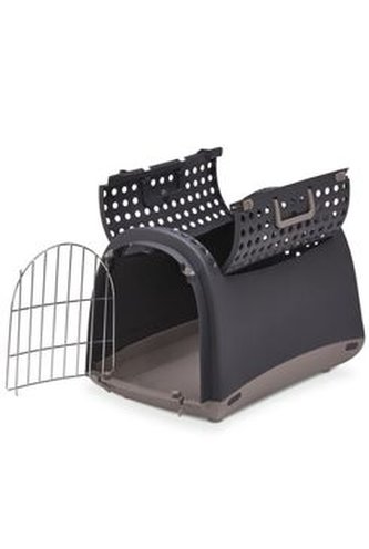 Přepravka pro kočky a psy Cabrio Antracitová IMAC