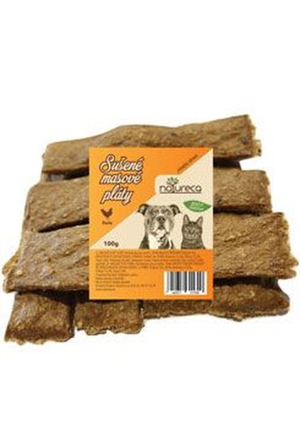 NATURECA pochoutka Masové pláty Kuře,  100%maso 100g