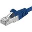 Premiumcord Patch kabel CAT 6a S-FTP RJ45-RJ45 AWG 26/7 0,5m modrý