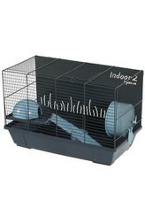 Klec křeček INDOOR 2 50cm modrá/šedá s výbavou Zolux