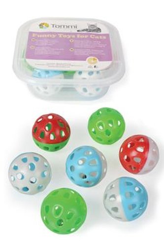 Hračka BOX Míček Jingle 2-barevný 4cm /7ks Hračka BOX Míček Jingle 2-barevný 4cm /7ks