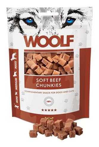 WOOLF pochoutka beef chunkies 100g WOOLF pochoutka beef chunkies 100g