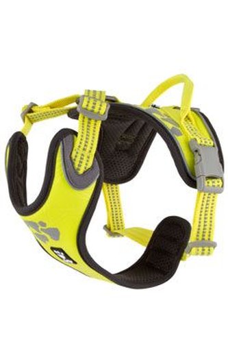 Postroj Hurtta Weekend Warrior neon citrónový 60-80cm