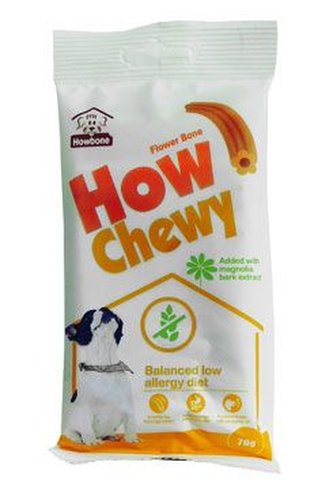 Pochoutka dentální How Chewy Flower Bone 70g