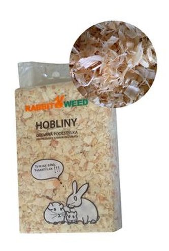 Hobliny  podestýlka lis. hrubá TOP RabWeed 30l/0,6 kg