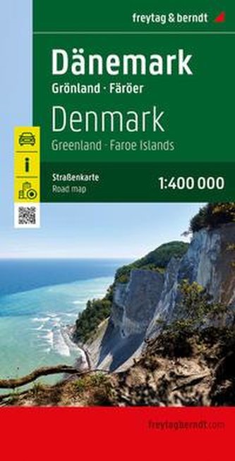 Dänemark, Straßenkarte 1:400.000, freytag & berndt