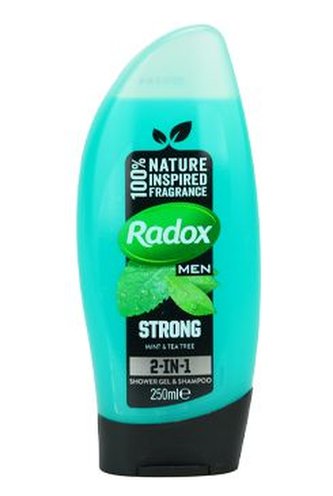 Radox sprchový gel Men 2v1 Feel Strong  250ml Radox sprchový gel Men 2v1 Feel Strong  250ml