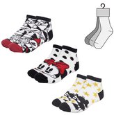 Dámské ponožky Disney: Minnie Mouse balení 3 párů (EU 36-40) vícebarevná bavlna polyester elastan