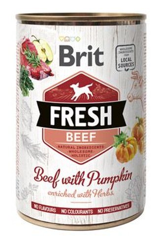 Brit Fresh Dog konz Beef with Pumpkin 400g Brit Fresh Dog konz Beef with Pumpkin 400g