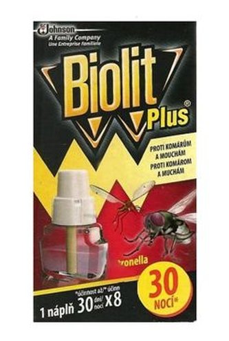 Biolit náhradní tek.náplň proti komárům a mouchám 31ml