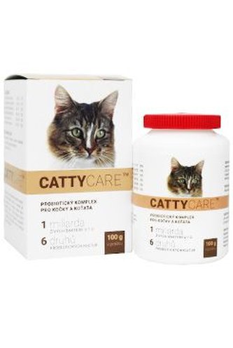 Catty Care Probiotika pro kočky a koťata plv 100g Catty Care Probiotika pro kočky a koťata plv 100g