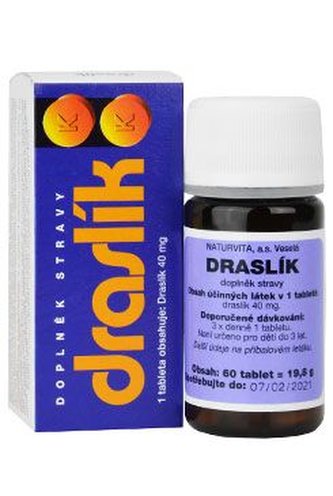 Draslík 40mg 60tbl Naturvita Draslík 40mg 60tbl Naturvita