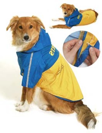 Obleček SPORT Žlutá/Modrá s kapucí 2V1 44cm KAR