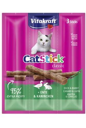 Vitakraft Cat pochoutka Stick mini  Rabb.+Duck. 3x6g