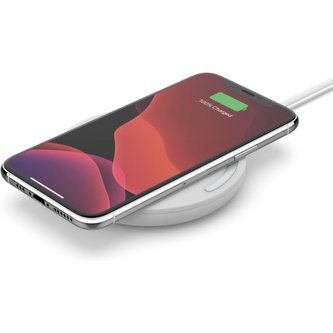 Belkin BOOST CHARGE 15W bezdrátová nabíječka (s adaptérem) bílá