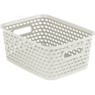 Curver Your Style pletený košík, Small barva bílá