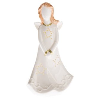Porcelánový anděl s LED světlem, 4/32