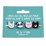 Rex London sada prstýnků Miko and Friends univerzální velikost 4ks