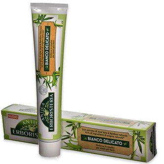 Antica Erboristeria bělící zubní pasta s Aloe vera a bambusem 75ml