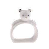 Porcelánový držák na ubrousky - medvídek, 6/144