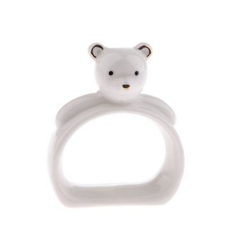 Porcelánový držák na ubrousky - medvídek, 6/144