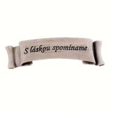 Destička s nápisem (polyresin), 12/216