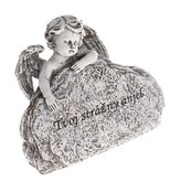 Plaketa s andělem a nápisem (polyresin), 2/48