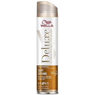 Wella Deluxe soft Styling ochranný lak na vlasy 250ml