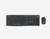 Logitech Silent Wireless Combo MK295, bezdrátová klávesnice + myš, 2.4 GHz, CZ/SK, Graphite