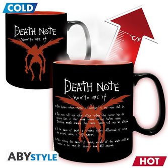 Death Note Keramický hrnek měnící 460 ml - Kira & Ryuk