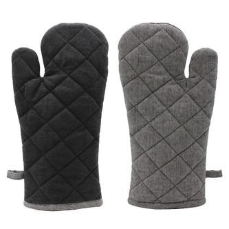 HOME ELEMENTS Chňapka s magnetem, tmavě a světle šedá z recyklované bavlny