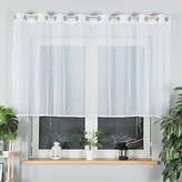 Dekorační krátká záclona s kroužky LOLA bílá 300x120 cm MyBestHome