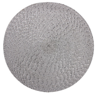 Prostírání kulaté MIRGO stříbrná O 38 cm Mybesthome