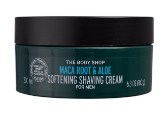 The Body Shop Maca Root & Aloe Krém na holení Softening Shaving Cream 200 ml pro muže