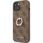 Guess PU 4G Ring Case iPhone 13 hnědý