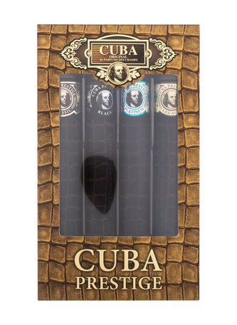 Cuba Prestige toaletní voda 35 ml + toaletní voda Prestige Black 35 ml + toaletní voda Prestige Platinum 35 ml + toaletní voda Prestige Legacy 35 ml