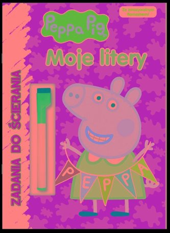 Peppa Pig Zadania do ścierania Moje litery